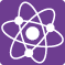 Icon Naturwissenschaften mit Atom